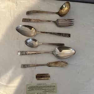 Oneida Community CORONATION Silver Plate ~ Serving 6 Items - Picture 1 of 7