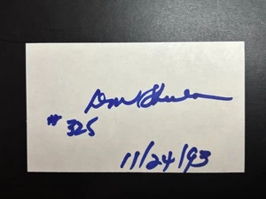 Don Shula signierte NFL HOF 3x5 Karteikarte AUTO #325 BAS Beckett - Bild 1 von 2