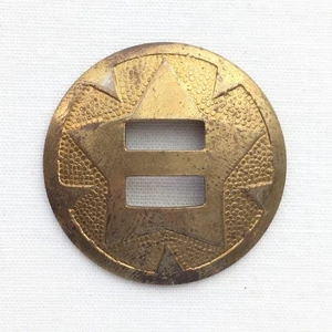 Latón Concho Estrella Botón Vintage Costura Accesorios Joyería Colgante Inglaterra - Imagen 1 de 3