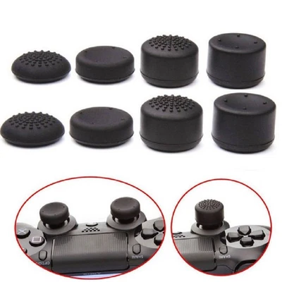 8*Joystick Cap Cover For Nintendo Switch Joy-Con Black Silicone Thumb Stick Grip - Image 1 of 4