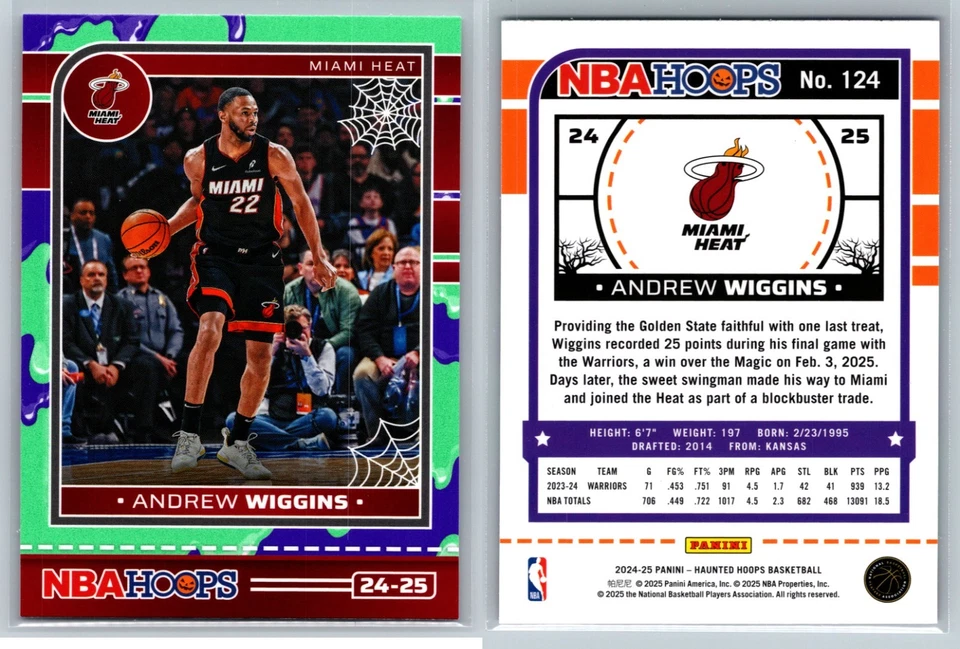 2024-25 Panini NBA Haunted Hoops баскетбол SLIME Parallels #1-300 на выбор! - Изображение 1 из 1