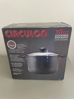 * Новый * CIRCULON 10-qt. Кастрюля с твердым анодированным покрытием - Изображение 1 из 4
