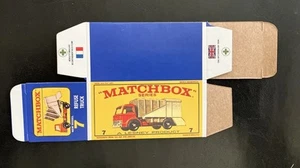 Camión de basura Matchbox #7 64-69 caja tipo E - Imagen 1 de 2