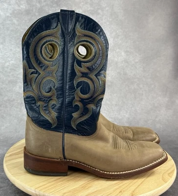 Bota Occidental Nocona Copper Ranch Mano Talla 9D Piel de becerro Cuero Foto 1 de 4