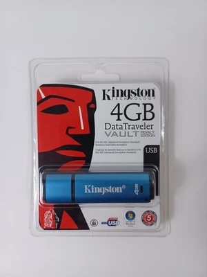 4 GB Kingston Data Traveler con privacidad de bóveda cifrado AES de 256 bits - USB 3.0 Foto 1 de 2