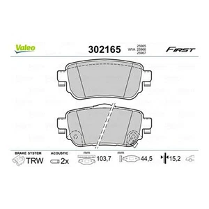 Rear Brake Pad Set VALEO for X-Trail Qashqai Kadjar Koleos Leaf 302165 Top Quali - Picture 1 of 6