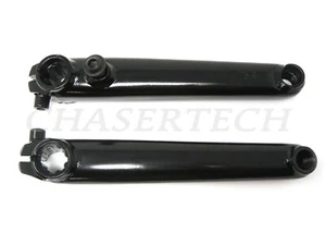 BMX Bicycle Bike 8 Spline Cr-Mo 4130 Grade Crank Arms 175mm Black - Picture 1 of 2