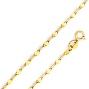 Cadena de espejo retorcido de 2 mm de oro amarillo de 14K - 16"- 22"" - Imagen 1 de 4