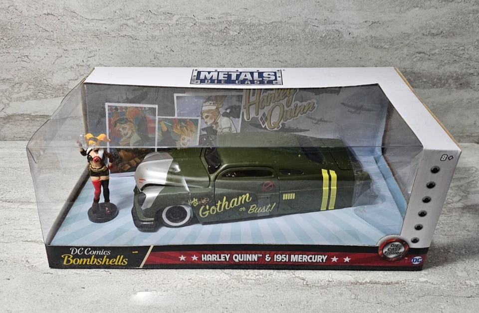 Jada Toys DC Comics Bombshells Harley Quinn y Mercury 1951 Die-Cast Car Nuevo en caja Foto 1 de 4