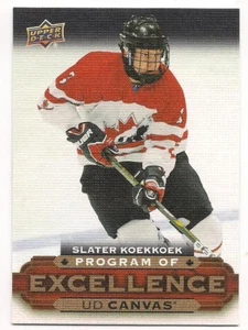 Slater Koekkoek 15-16 Upper Deck 2 Program of Excellence UD Canvas SP - Bild 1 von 1