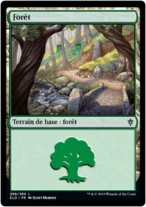 MTG Magic ELD FOIL - Forest/Forêt, #268, French/VF - Picture 1 of 1