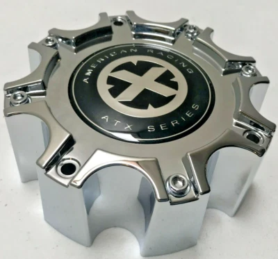 32American Racing ATX 184 185 188 Chrome Wheel 8 Lug Center Cap 377B170-8H M-942 - Image 1 of 3