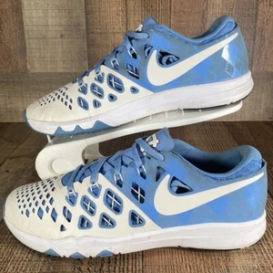 Nike Train Speed 4 AMP UNC Carolina Tar Heels Blue/White 844102-414 Mens Size 8 - Picture 1 of 12