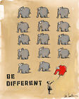 Otto Waalkes "Be Different - Banksy" | limitierter & handsignierter Giclée-Druck