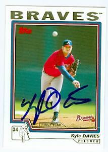 Kyle Davies autographed baseball card (Atlanta Braves) 2004 Topps #313