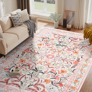 Traditional Large Bedroom Rug Machine Washable Floor Carpet Hallway Runner Mat - Picture 1 of 16
