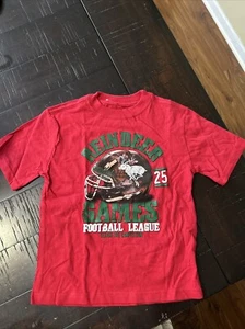 Shirt Reindeer Games Football League 25 Sz 4/5 Christmas SLEIGH THE COMPETITION - Picture 1 of 3