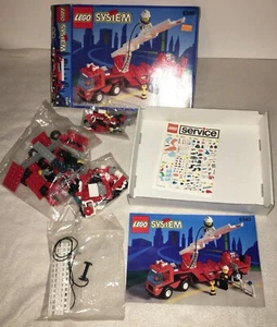 LEGO SYSTEM 6340 Hook & Ladder 1994 boite OUVERTE sachet origine NEUF fermer - Photo 1/3