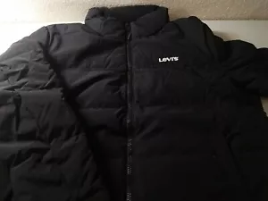 Levi's® Arctic Cloth Stand Up Collar Logo Puffer Jacket Retail $160 XXL - Picture 1 of 11