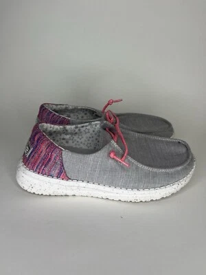 Mocasín Hey Dude Wendy Youth Funk Gris 36 EE. UU. 5 Cómodo para Caminar Foto 1 de 4