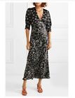 Rixo X Laura Jackson RRP£305 Limited Edition Maxi Silk Dress Size S