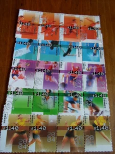 Hong Kong complete mint set of strips Scott 1104-1108 2004 Summer Olympics - Picture 1 of 1