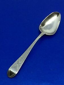 Georgian Solid Silver Teaspoon, George Gray, London, 1791,