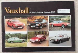 Vauxhall all model catalogue car sales brochure summer 1980 - Picture 1 of 2