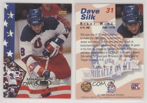1995 Signature Rookies Miracle on Ice 1980 Gold Medal Set Dave Silk #31