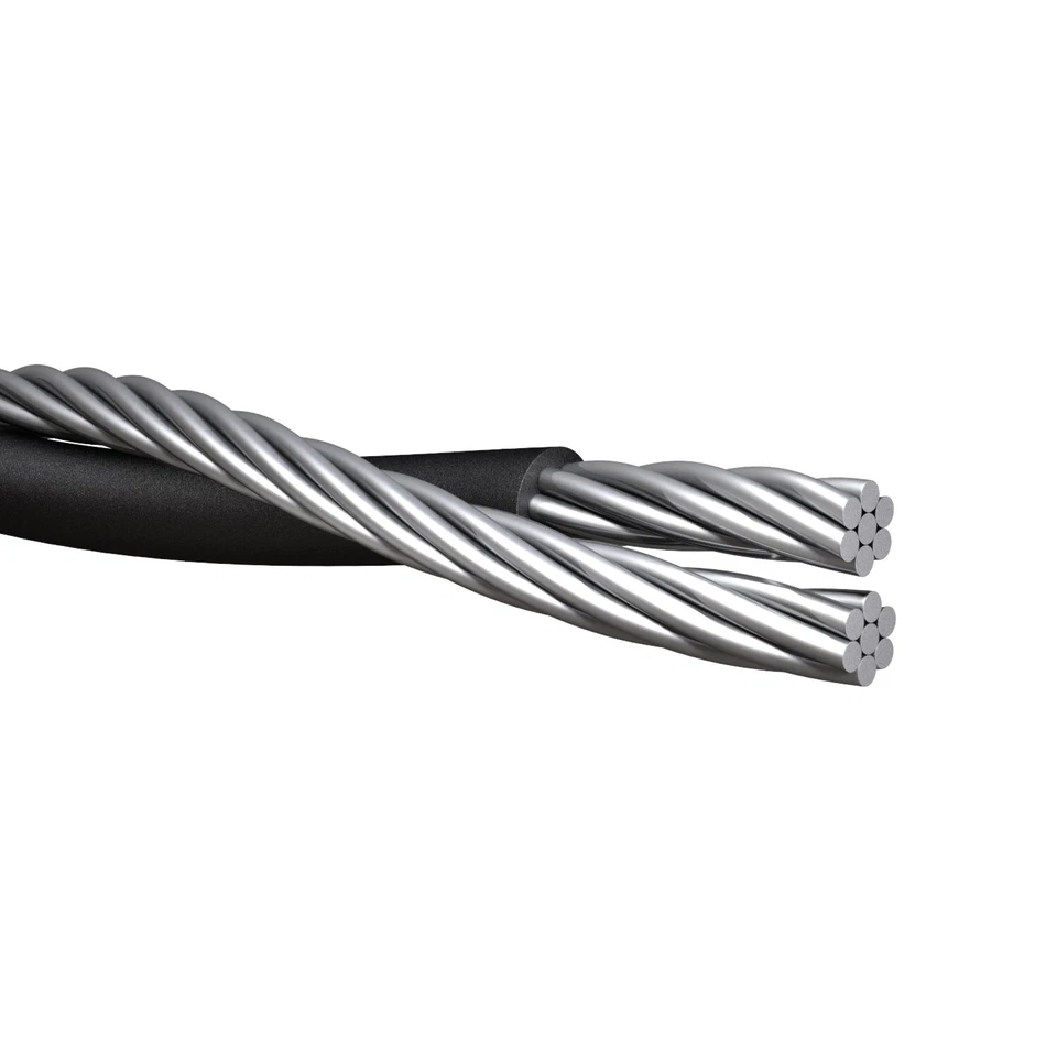 Terrier 4-4 Duplex Aluminum Overhead Service Drop Cable (115 Amp) 600V - Image 1 of 1