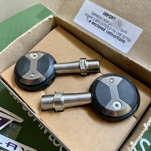 NOS SPEEDPLAY X1 TITANIUM PEDALS - NEW IN BOX - EARLY GENERATION MODEL W/ CLEATS - Picture 1 of 14