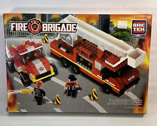 Bric Tek Fire Engine and Road Car BricTek Building Block Construction Toy Brick