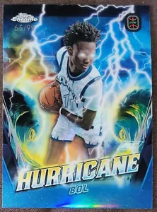2024 Topps Chrome Overtime Elite JOHN BOL Hurricane Blue Ref Card #65/99 - Foto 1 di 1