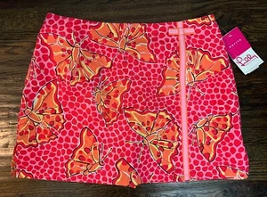 Neu! 12P Lilly Pulitzer Lenore Rock Skort Pink Sand Cha Cha Schmetterlinge - Bild 1 von 7