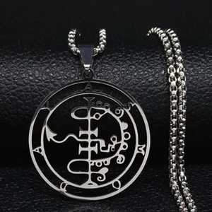 Collar Colgante Sello Demonio Asmodeus Ashmedai Ashema Deva Sigil Goetia Salomón - Imagen 1 de 4