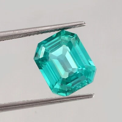 Natural Ceylon Blue Green Parti Sapphire Radiant Cut Loose Gemstone 8.10 Ct - Image 1 of 4
