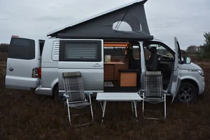 VW Bus T6.1 California Wohnmobil Aufstelldach 52900 KM ALU Küche Langer Radstand - Bild 1 von 24