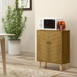 Vintage Storage Cabinet Sideboard Cupboard with Double Doors for Living Room - Picture 1 of 11