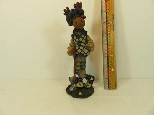 Boyds Bears Friends Golfer Ziggy The Duffer Moose 1997 #2838 7 3/8 pollici - Foto 1 di 8