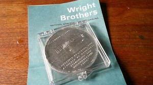 Wright Brothers Commemorative Medal Token Medallion Airplane Coin VTG Flying - Picture 1 of 4