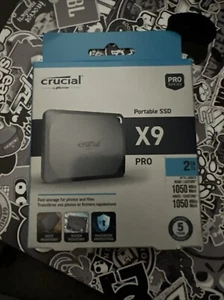 Crucial X9 Pro SSD 2 TB external (portable) USB 3.2 CT2000X9PROMACSSD9B - Picture 1 of 1