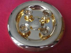 GEORG JENSEN CANDLEHOLDER CHRISTMAS ADVENT TURN 2 WAYS - Picture 1 of 4