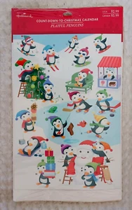 HALLMARK Countdown to Christmas Calendar PLAYFUL PENQUINS Snowman Tree SEALED - Picture 1 of 6