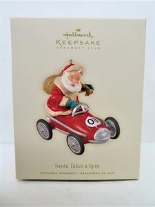 Hallmark 2008 Santa Takes a Spin Exclusive Club ORNAMENT KIDDIE CAR CLASSICS NEU - Bild 1 von 3