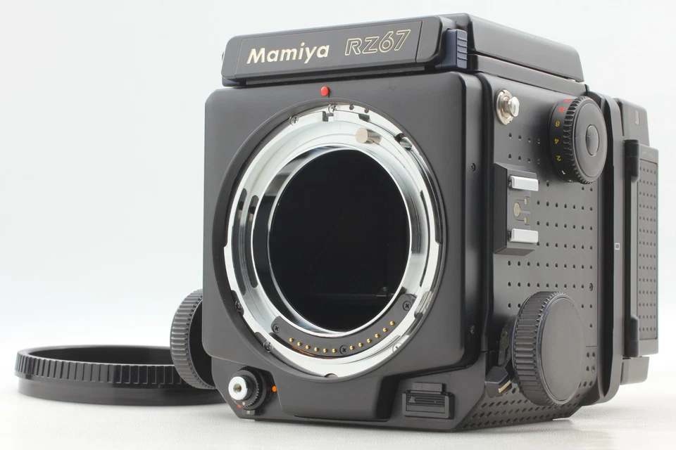 [Exc+5] Cuerpo profesional Mamiya RZ67 con buscador de nivel de cintura + 120 película posterior de JAPÓN Foto 1 de 4