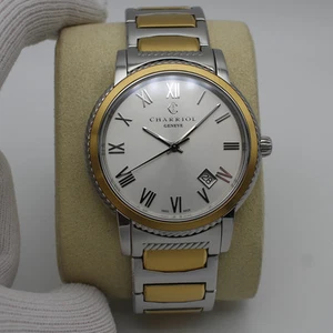 Reloj de cuarzo para hombre Charriol Parisii dos tonos acero esfera plateada P40SY2.931.001 - Imagen 1 de 8