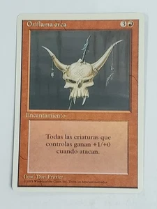 MTG Orcish Oriflamme (Spanish 4th Edition (WB)/Red/U) - BGM - Picture 1 of 2