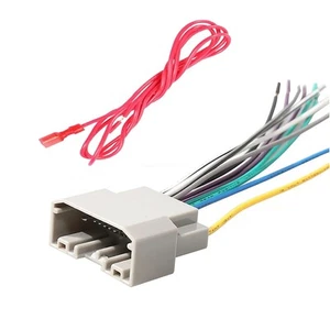 Car Radio Wire Harness Stereo CD Player Adapter For 07-17 Jeep Wrangler JK - Foto 1 di 8