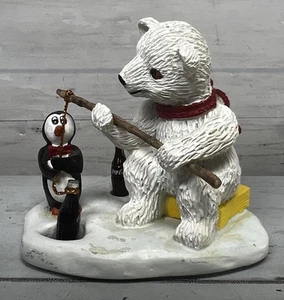 Vtg Coca-Cola Polar Bear Cubs Figurine 72009 "Patience Is A Virtue" 1995 Figure - Picture 1 of 7
