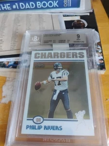 2004 Topps Chrome Philip Rivers Rookie Card BGS 9 Mint - Picture 1 of 2